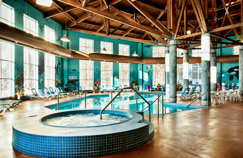 Indoor pool at Deerhurst Resort.