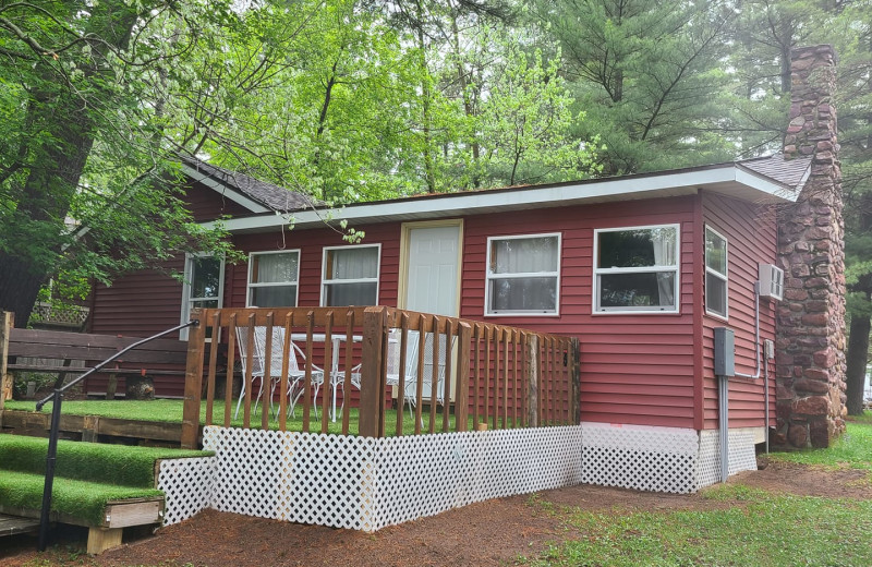 Cabin exterior at Northland Resort.