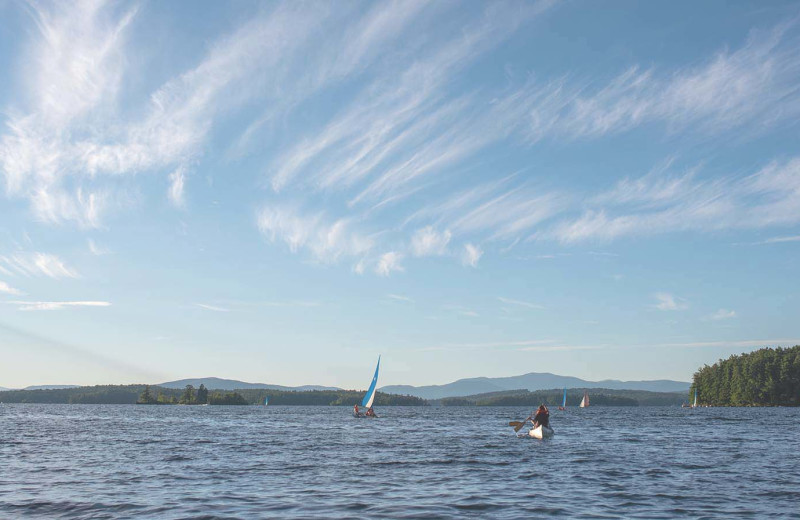 Lake view at Windrifter Resort.