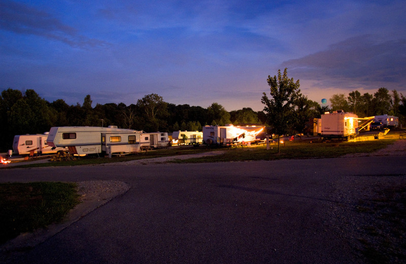 RV camp at Jellystone Park at Lake Monroe.