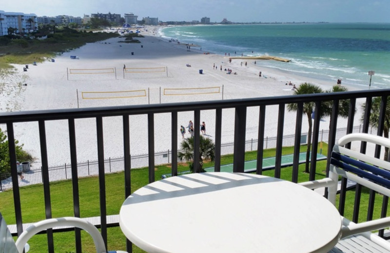 Guest balcony at Caprice Resort.