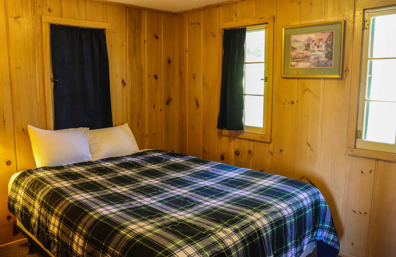 Cabin bedroom at Wilderness Resort Villas.