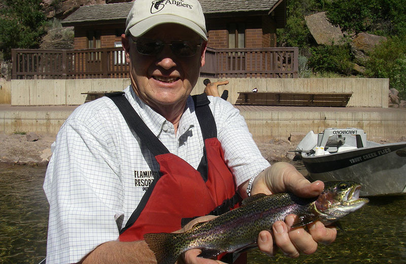 Guided fishing at Flaming Gorge Lodge.