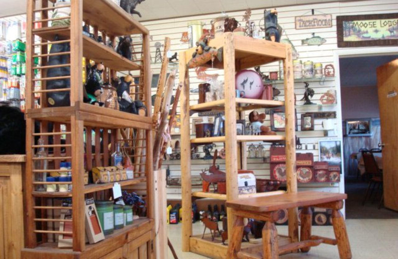 Gift shop at Flaming Gorge Lodge.