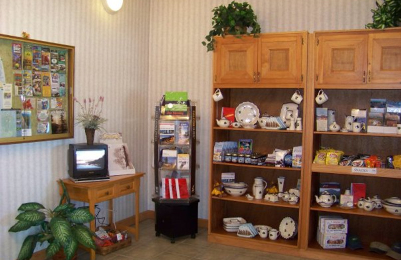 Gift shop at Bar Harbor Quality Inn.
