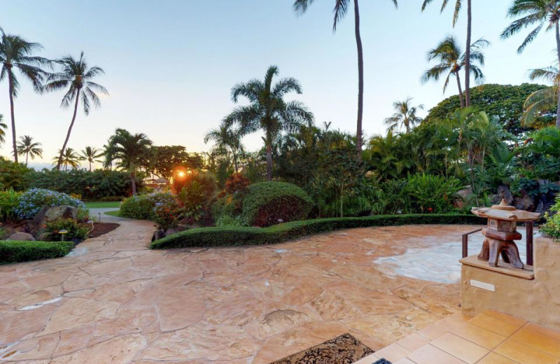 Rental patio at Vacasa Maui.