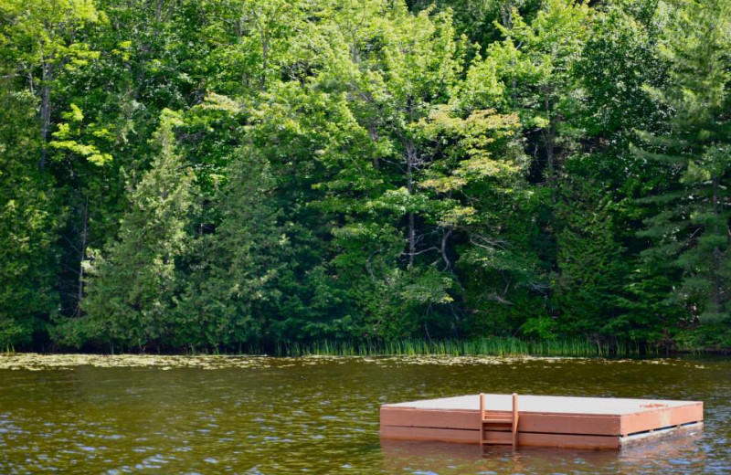 Swim dock at Grand Tappattoo Resort.