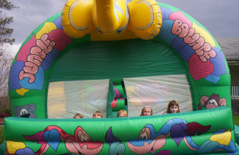 Bounce house at Acra Manor Resort.