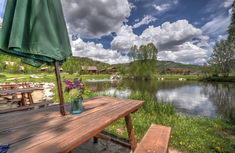 Dining at Vista Verde Ranch.