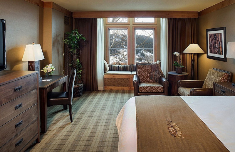 Guest room at Wyoming Inn of Jackson Hole.