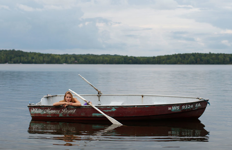 Boating at White Manor Resort.