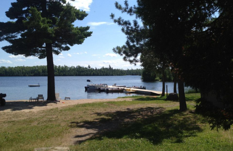 Lake view at Nor'Wester Lodge.