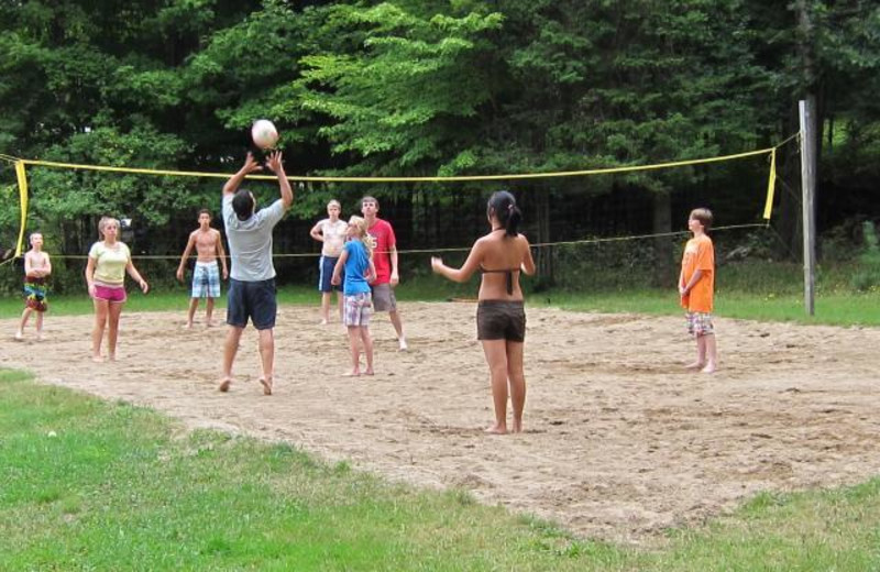 Beach volley ball at The Clyffe House.