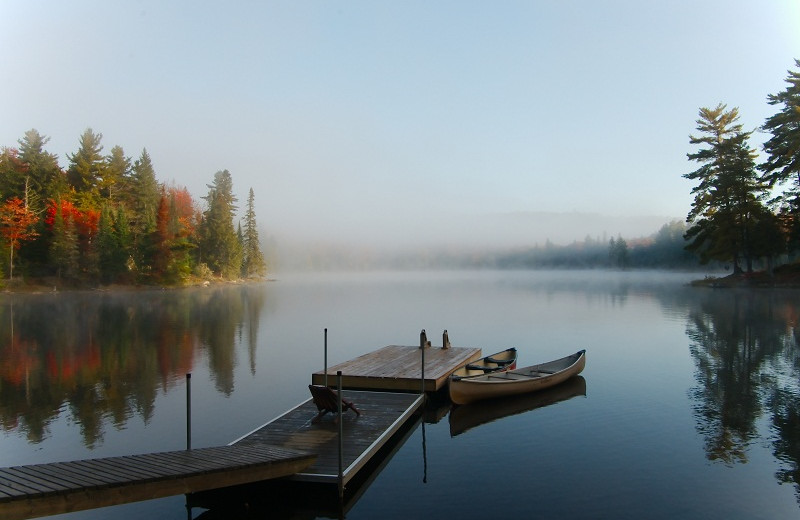 Lake view at Algonquin Eco-Lodge.