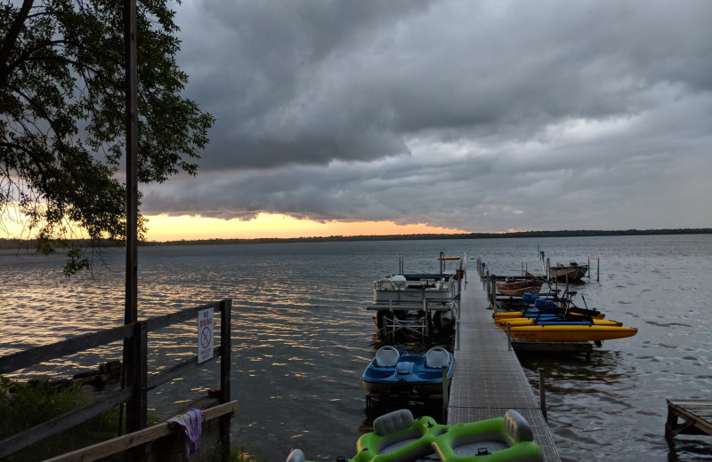 Lake view of Woodlawn Resort.