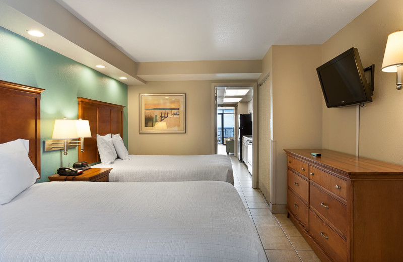 Two bed guest room at Landmark Resort.