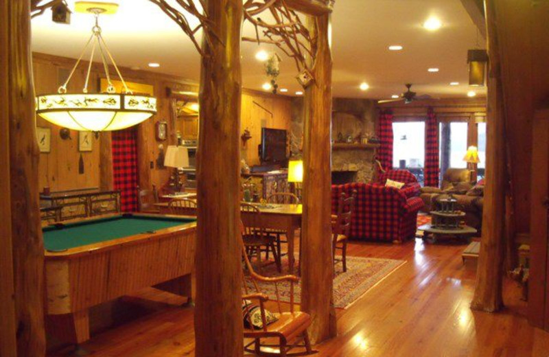 Rental interior at Lake Placid Accommodations.