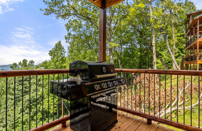 Deck at American Patriot Getaways - Mountain Top Views.