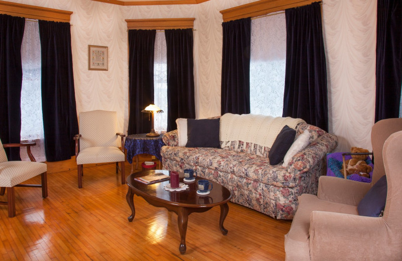 Living room at The Sawyer House Bed & Breakfast, LLC