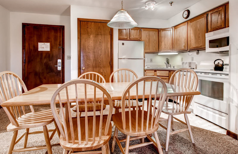 Rental kitchen at GetAway Vacations.