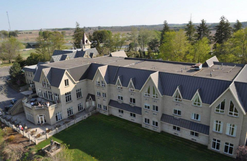 Aerial view of Elm Hurst Inn & Spa.