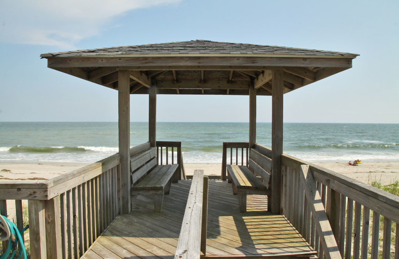 Rental dock at Oak Island Accomodations.