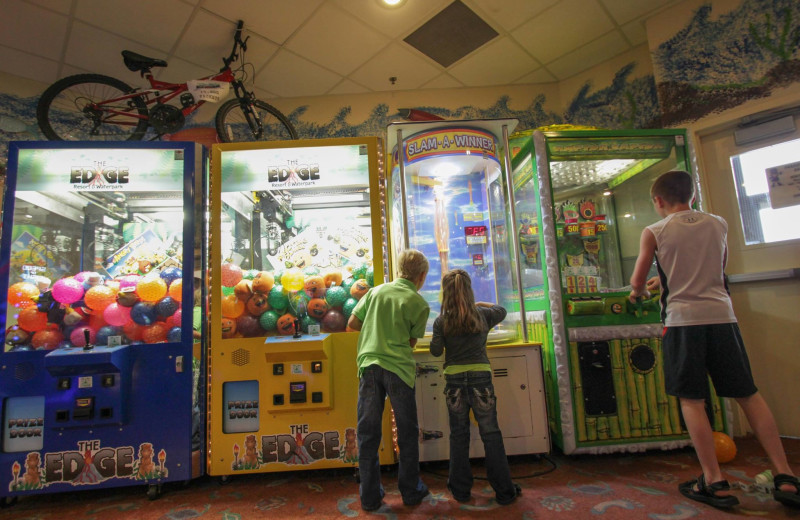 Video arcade at EdgeWater Resort and Waterpark.