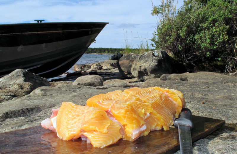 Dining at Arctic Lodges.