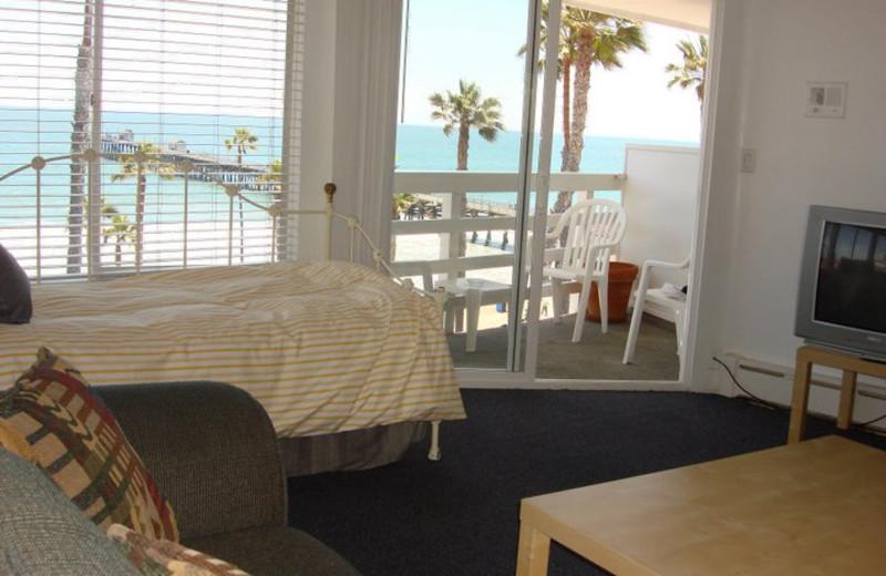 Guest room at Sea Horse Resort.