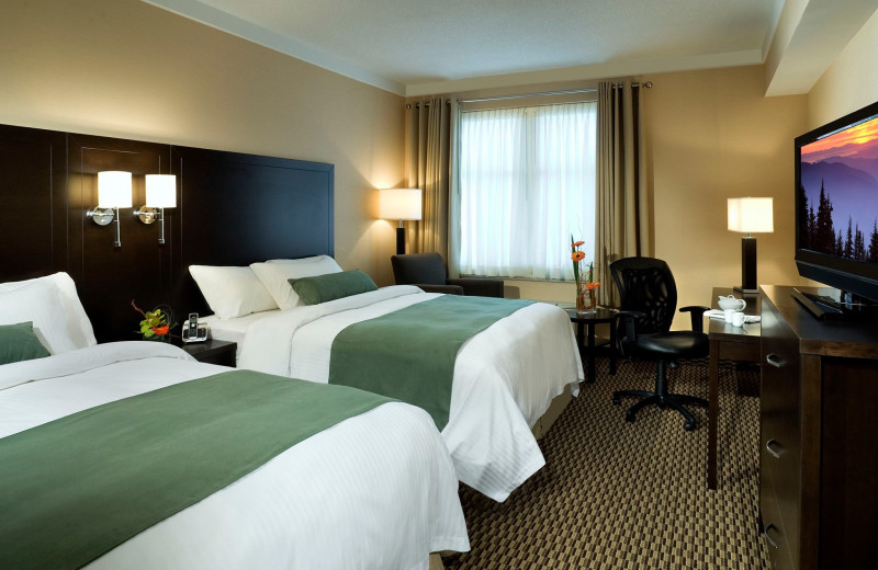 Guest room at Delta Guelph Hotel and Conference Centre.