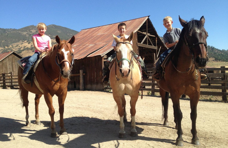Horseback riding at Rankin Ranch.