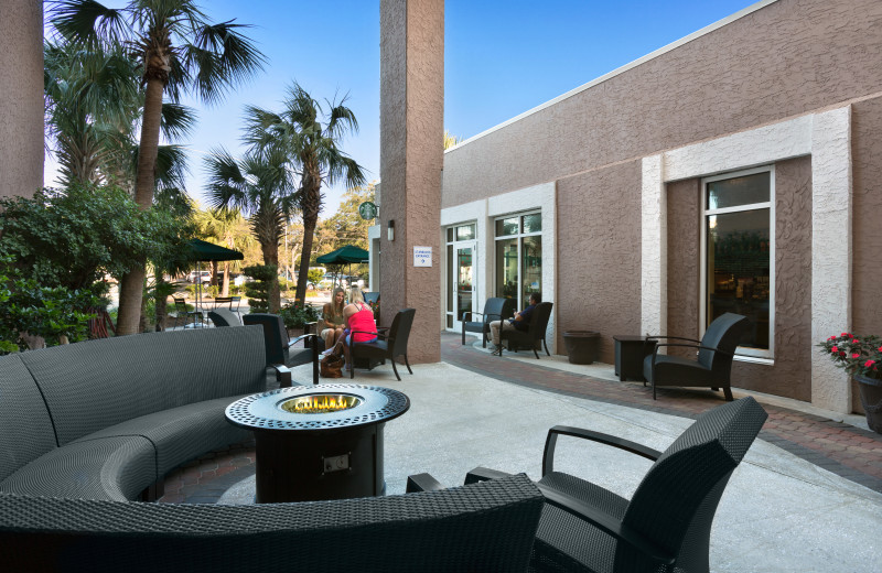 Patio at Long Bay Resort.