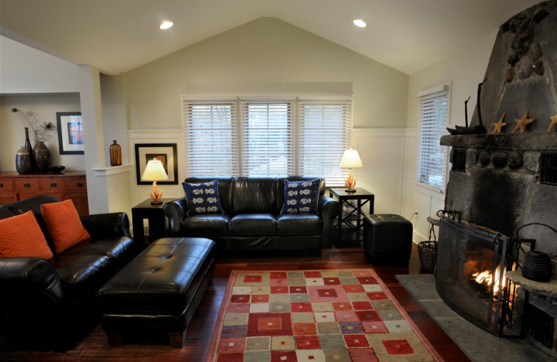 North Cottage living room at Buttermilk Falls Inn & Spa.