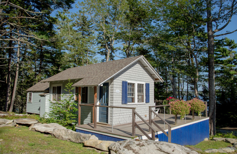 Cottage exterior at Linekin Bay Resort.