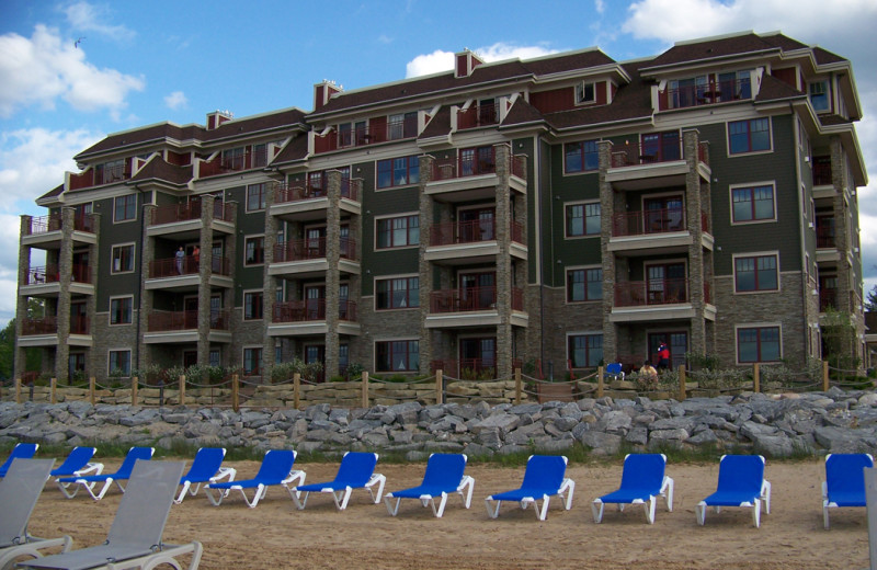 Beach at Tamarack Lodge.