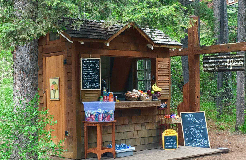 Snack shack at Johnston Canyon Lodge & Bungalows.