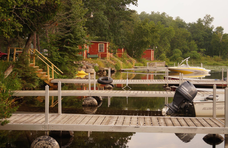 Docks at Anderson's Starlight Bay Resort.