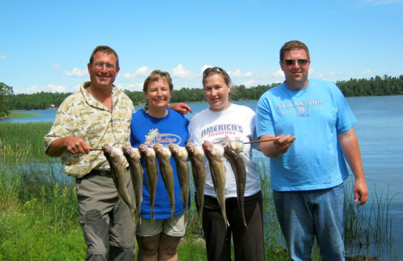 Fishing at Angle Inn Lodge.