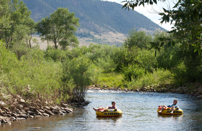 Tubing at Vee Bar Guest Ranch.