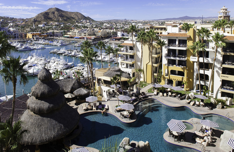 Exterior view of Marina Fiesta Resort and Spa.