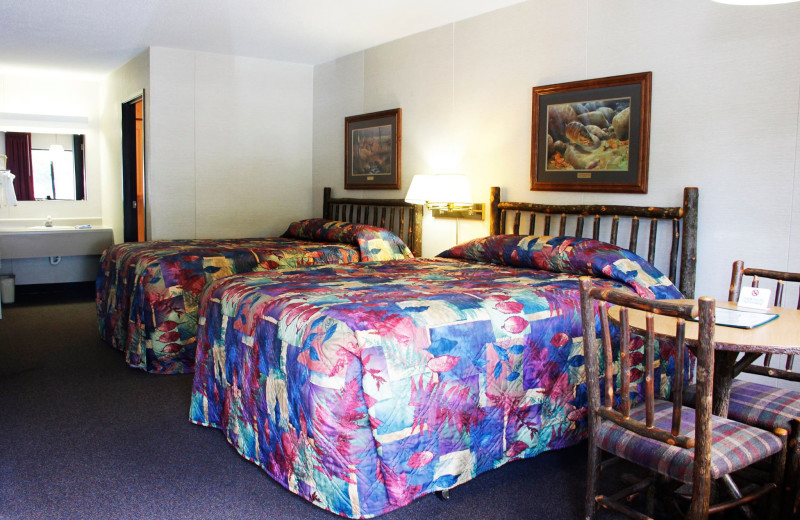 Guest room at Rushmore Express Inn & Family Suites.