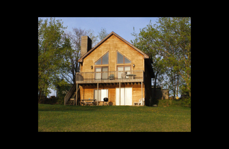 Cabin exterior at Birch Bay Resort.