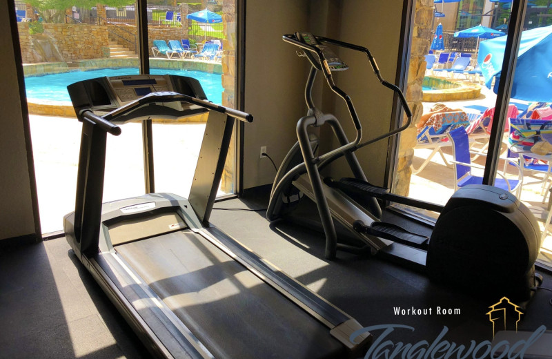 Fitness center at Tanglewood Resort and Conference Center.