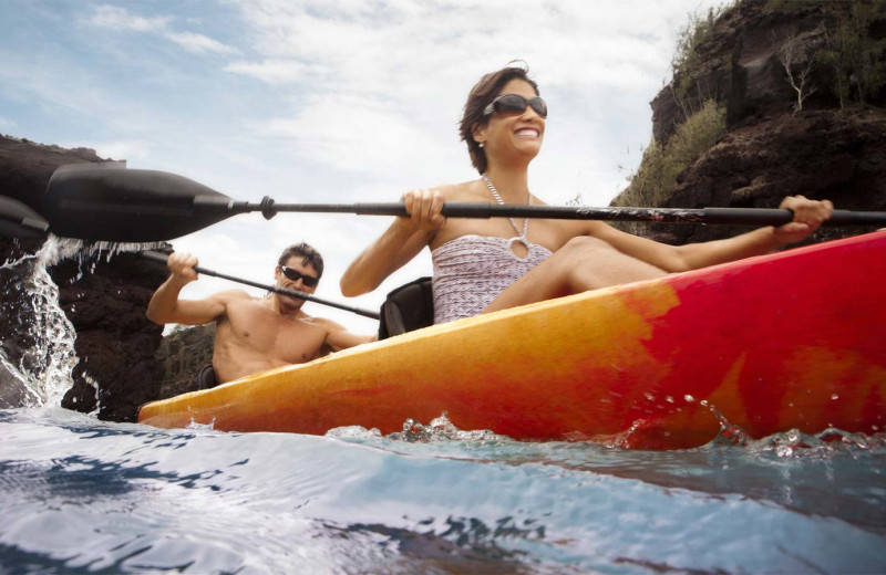 Kayaking at Travaasa Hana, Maui.