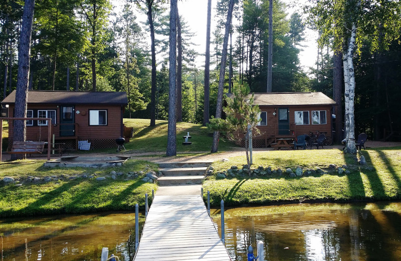 Rental cabins at Harv's Vacation Rentals.