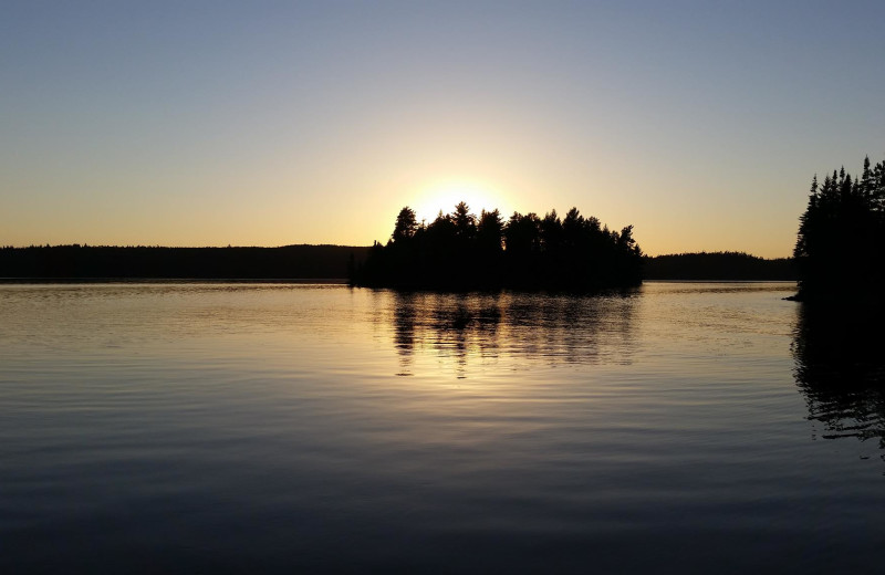 Lake view at Cliff Lake Resorts.