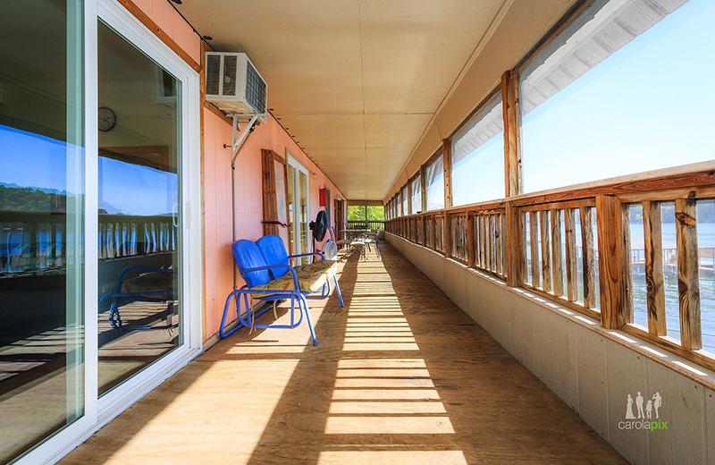 Cabin deck at Kon Tiki Resort.