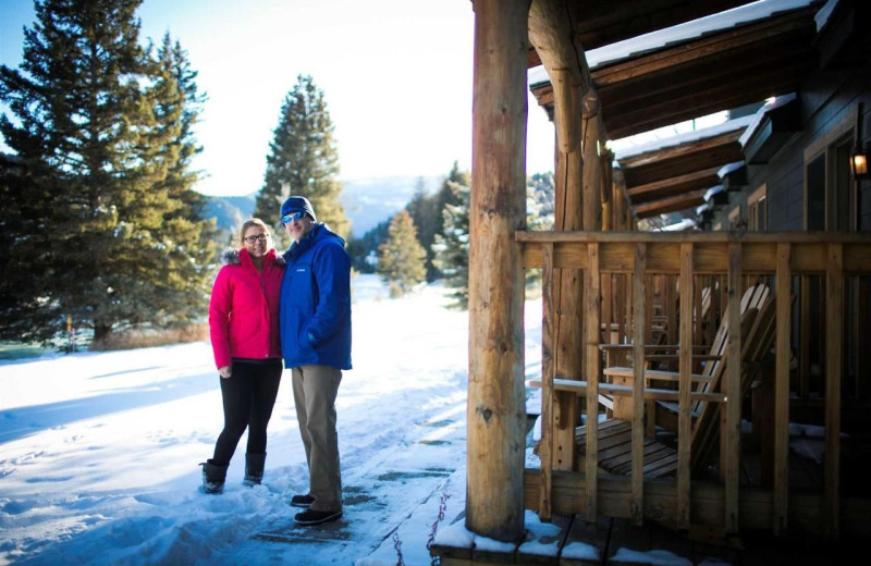 Couple at Rainbow Ranch Lodge.