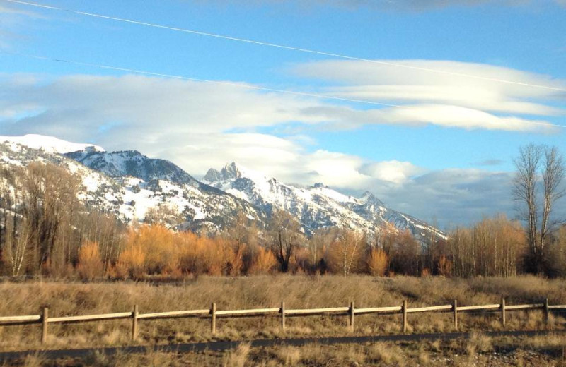 Mountain view at The Inn at Jackson Hole.