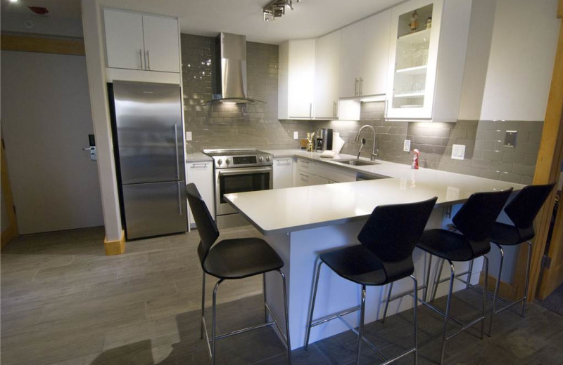 Rental kitchen at Westwind at Vail.